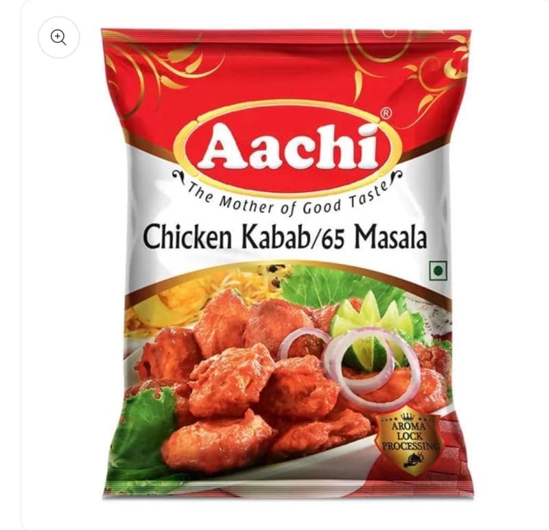 Aachi chicken kabab/65masala